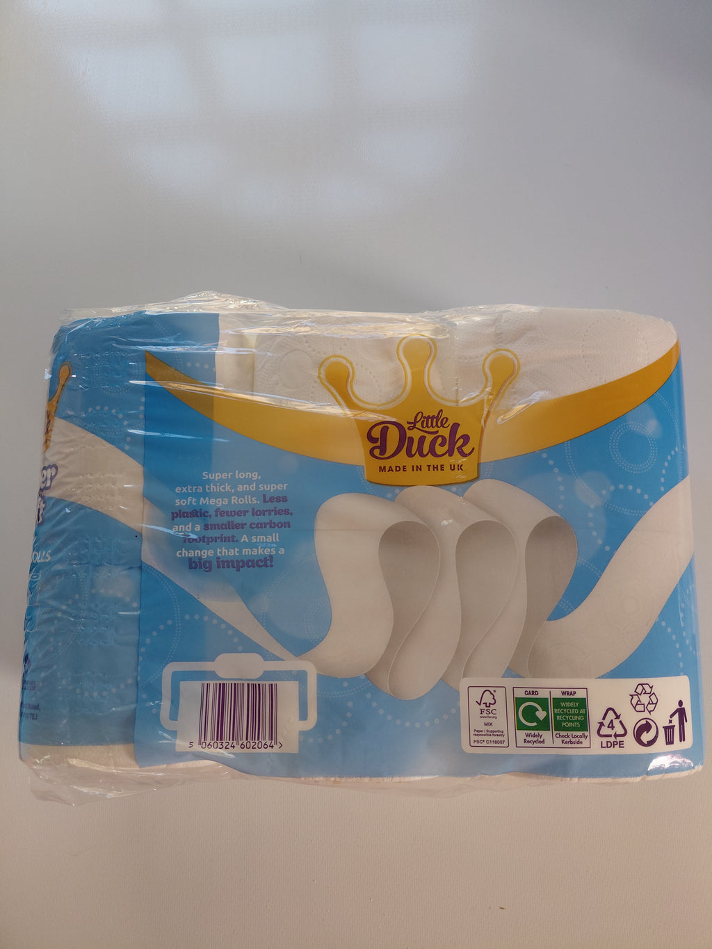 Little Duck Super Soft Luxury Toilet Tissue – 6 Mega Rolls