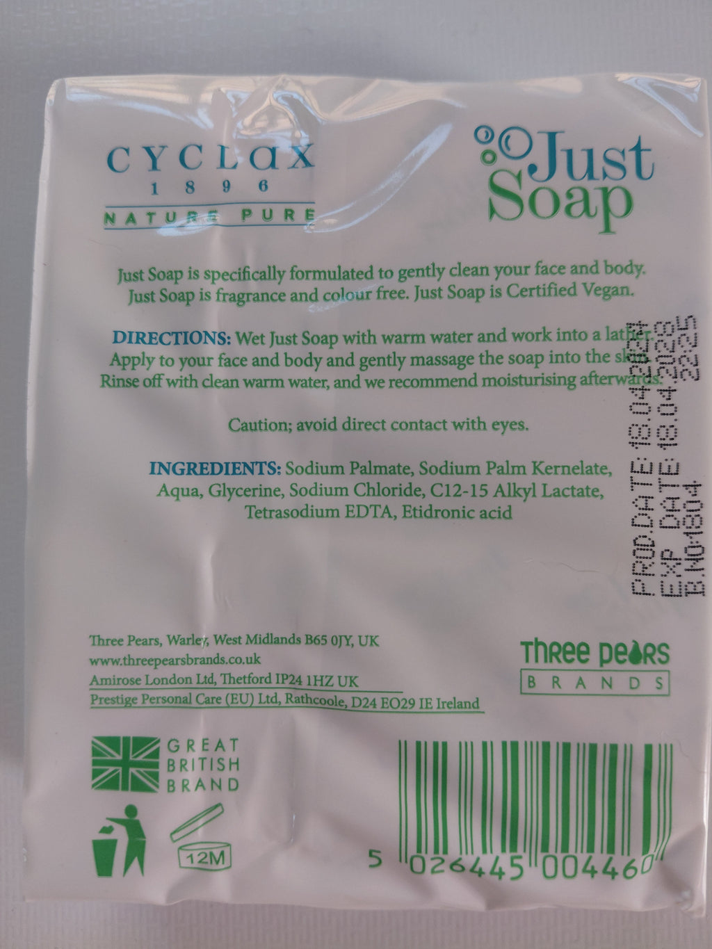 Cyclax Nature Pure Just Soap – 2 x 100g
