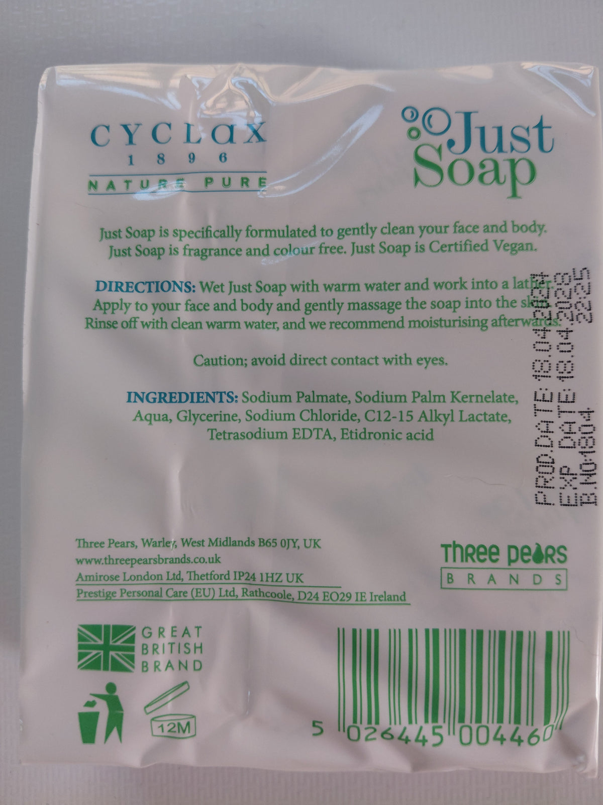 Cyclax Nature Pure Just Soap – 2 x 100g