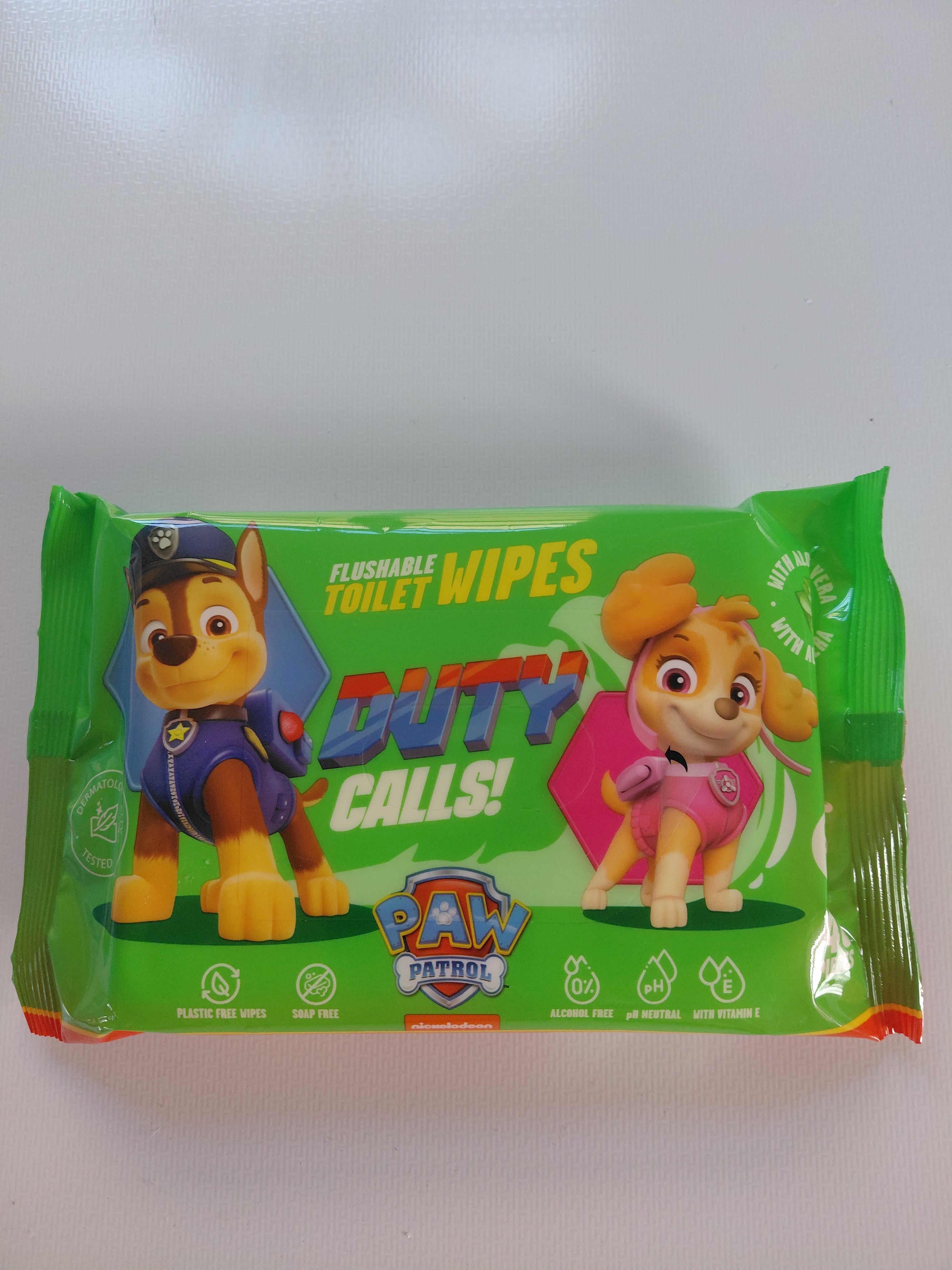 Paw Patrol Flushable Toilet Wipes – 40 Pack
