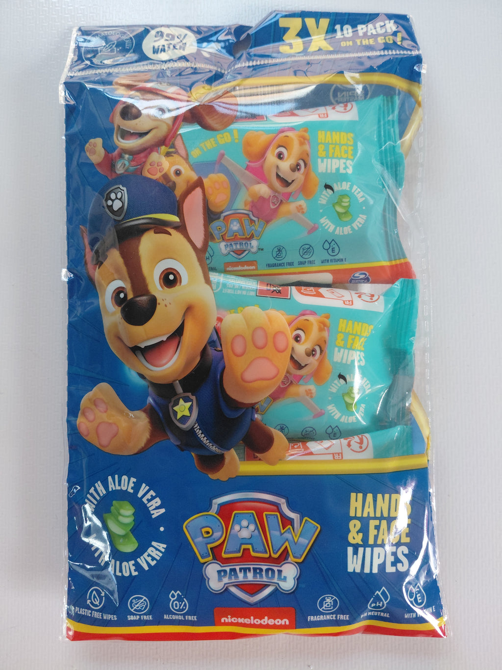 Paw Patrol Hands & Face Wipes – 3 x 10 Pack