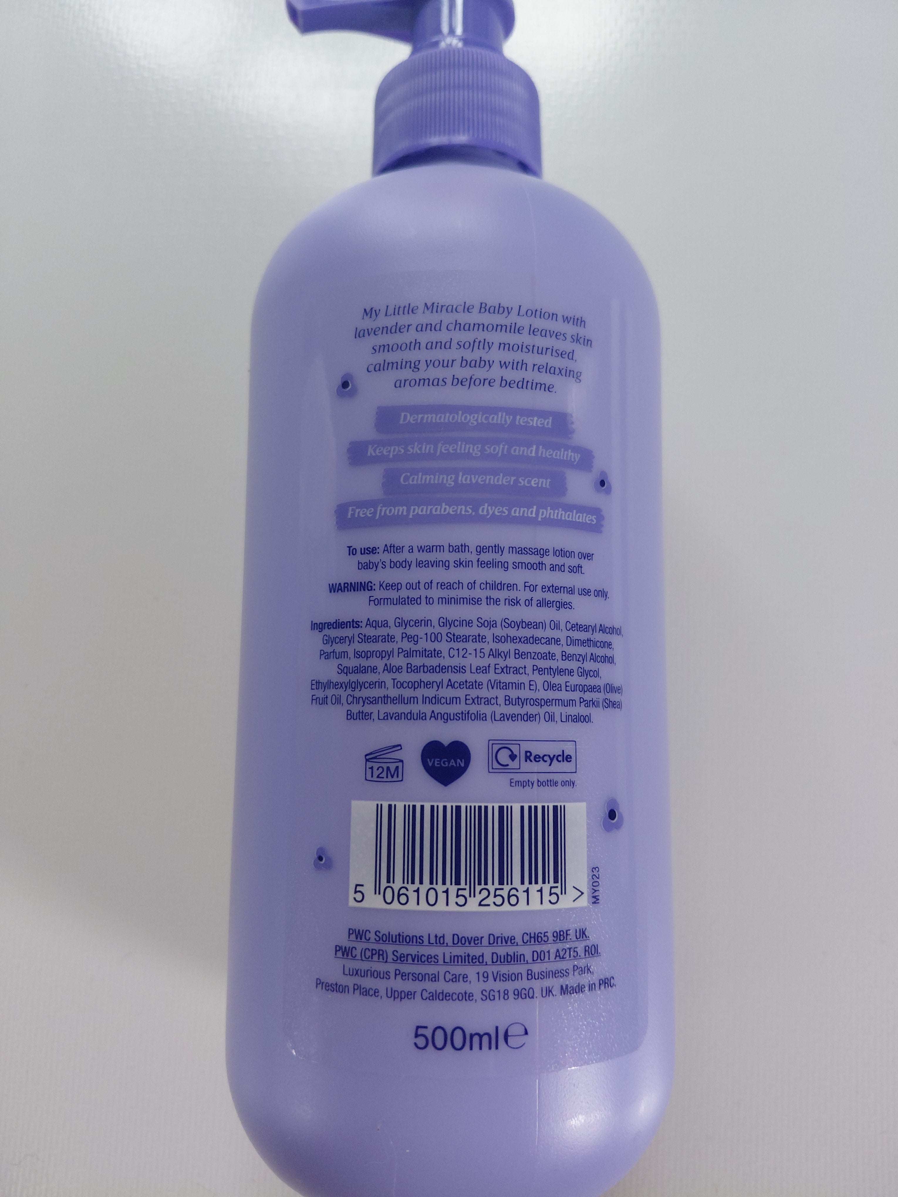 My Little Miracle Bedtime Body Lotion Lavender & Chamomile – 500ml