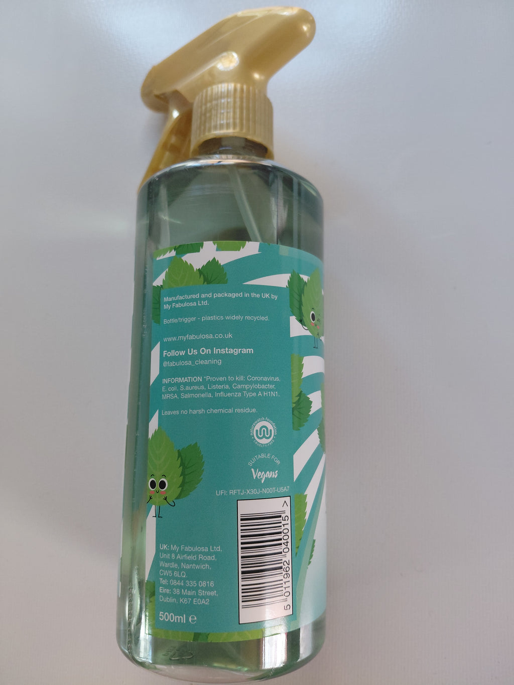 Fabulosa Sparkling Glass Mint Swirl – 500ml