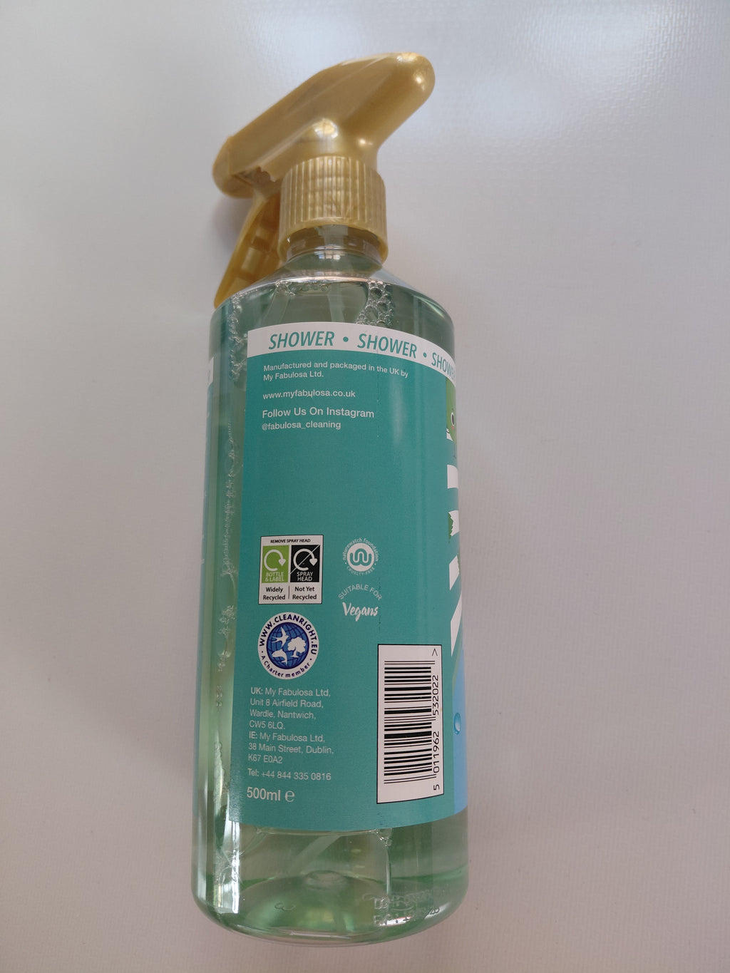 Fabulosa Shimmering Shower Mint Swirl – 500ml