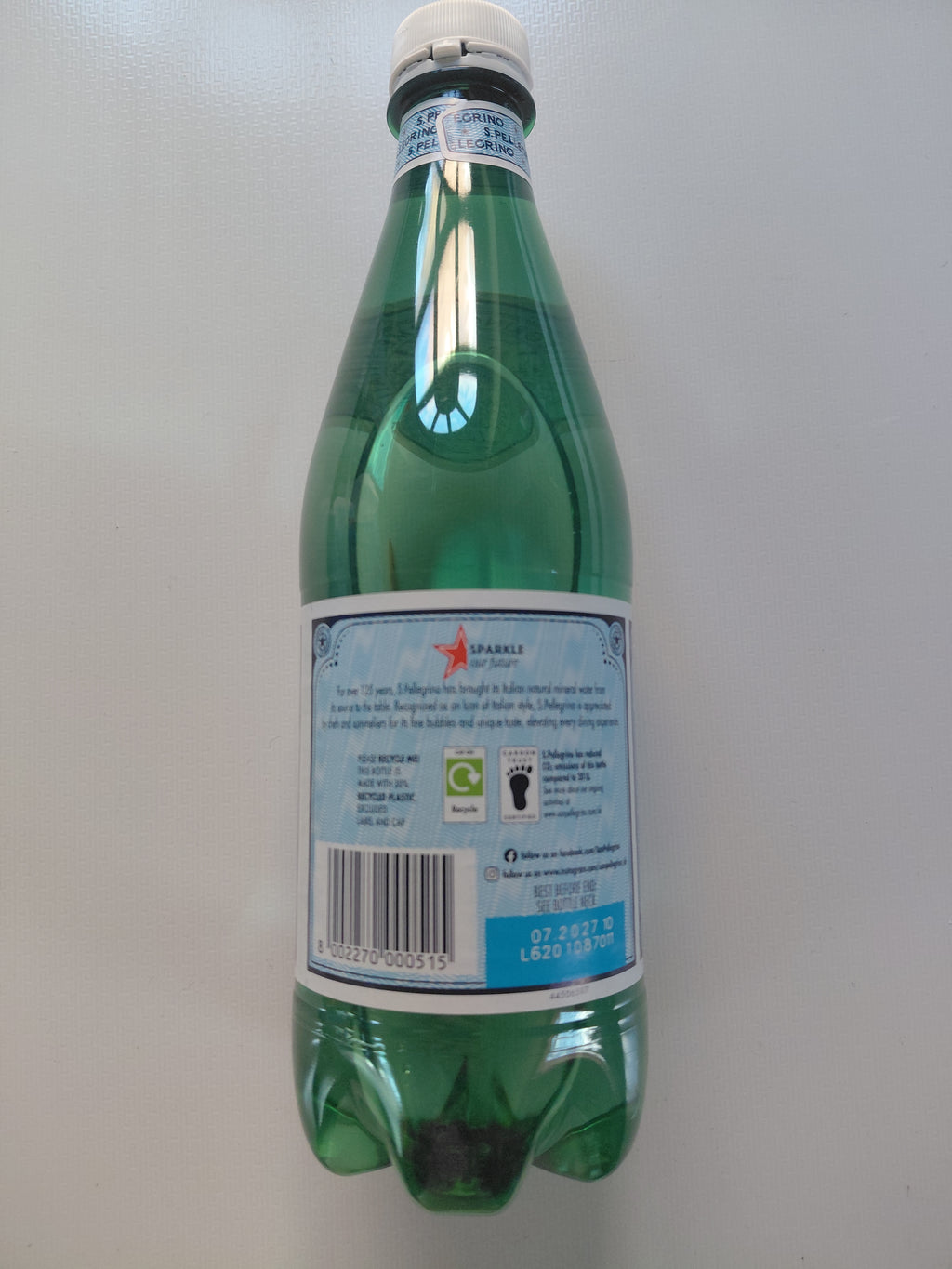 San Pellegrino Sparkling Natural Mineral Water 500ml