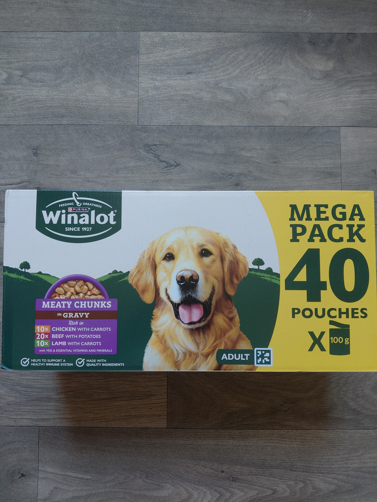 Winalot Meaty Chunks in Gravy Adult – 40 × 100g