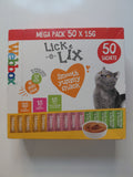 Webbox Lick-e-Lix Cat Treats Mega Pack – 50 × 15g