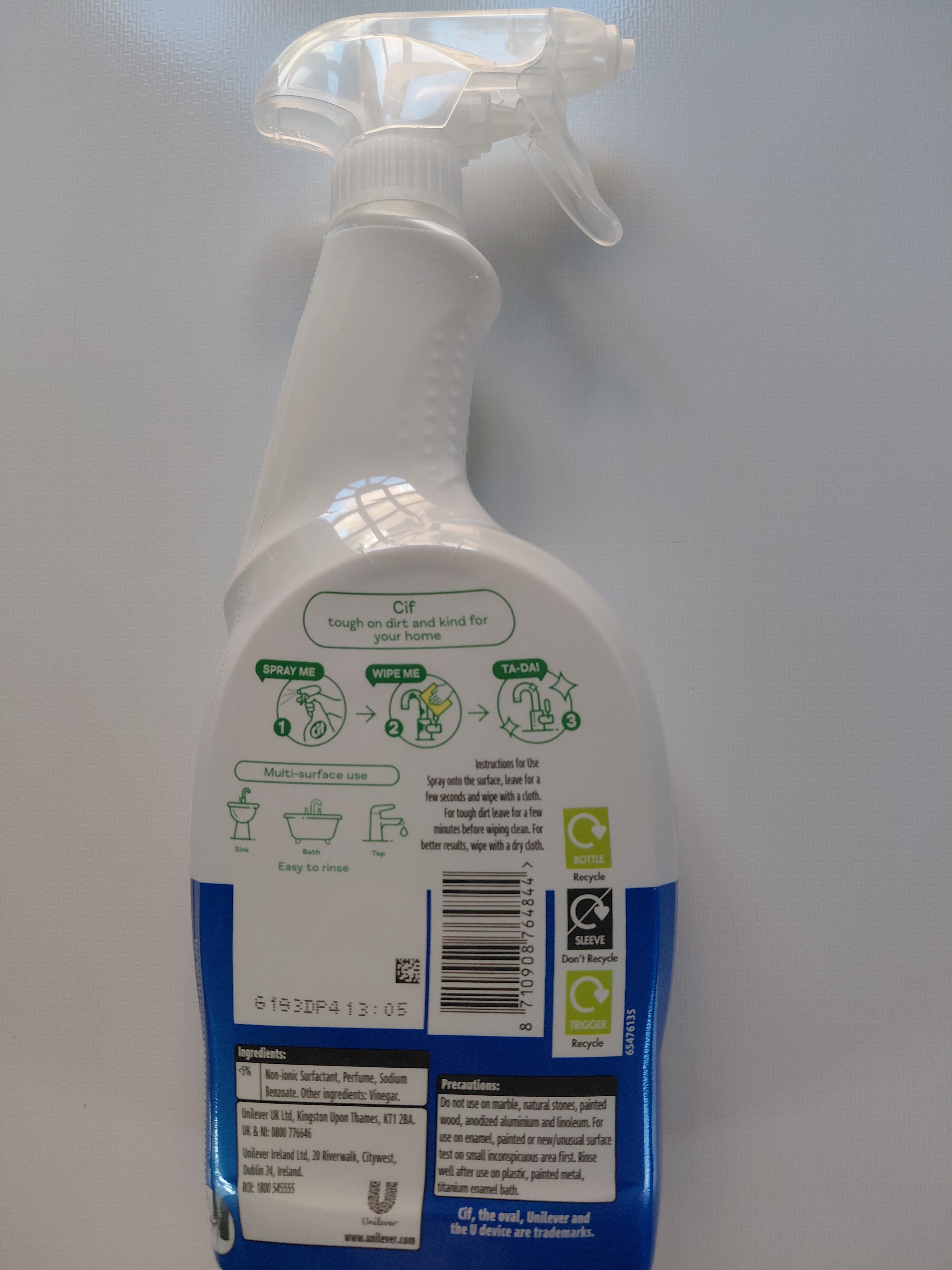 Cif Bathroom Limescale Spray