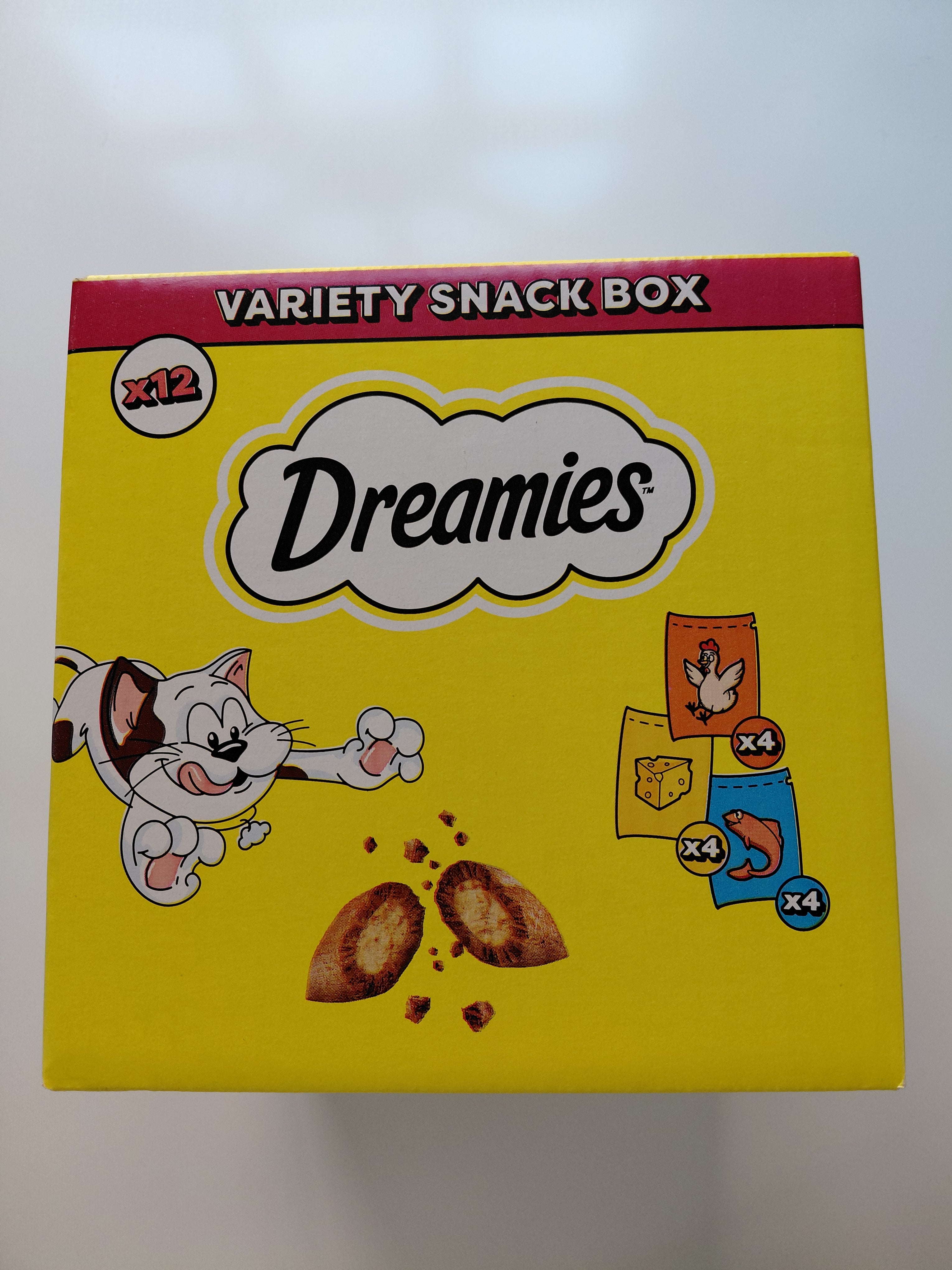 Dreamies Variety Snack Box Cat Treats – 12 × 60g
