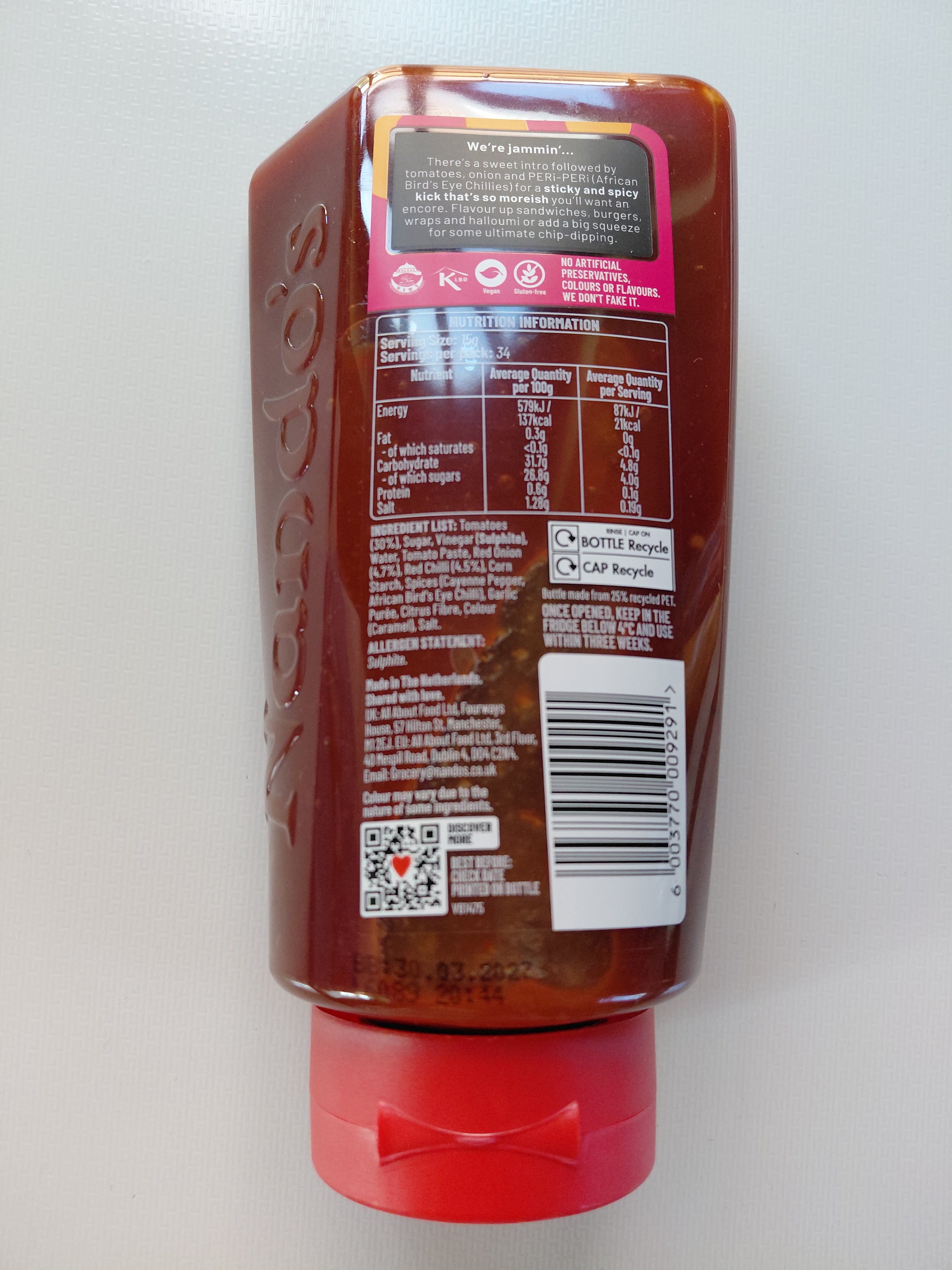 Nando’s Sweet Chilli Jam 510 g: