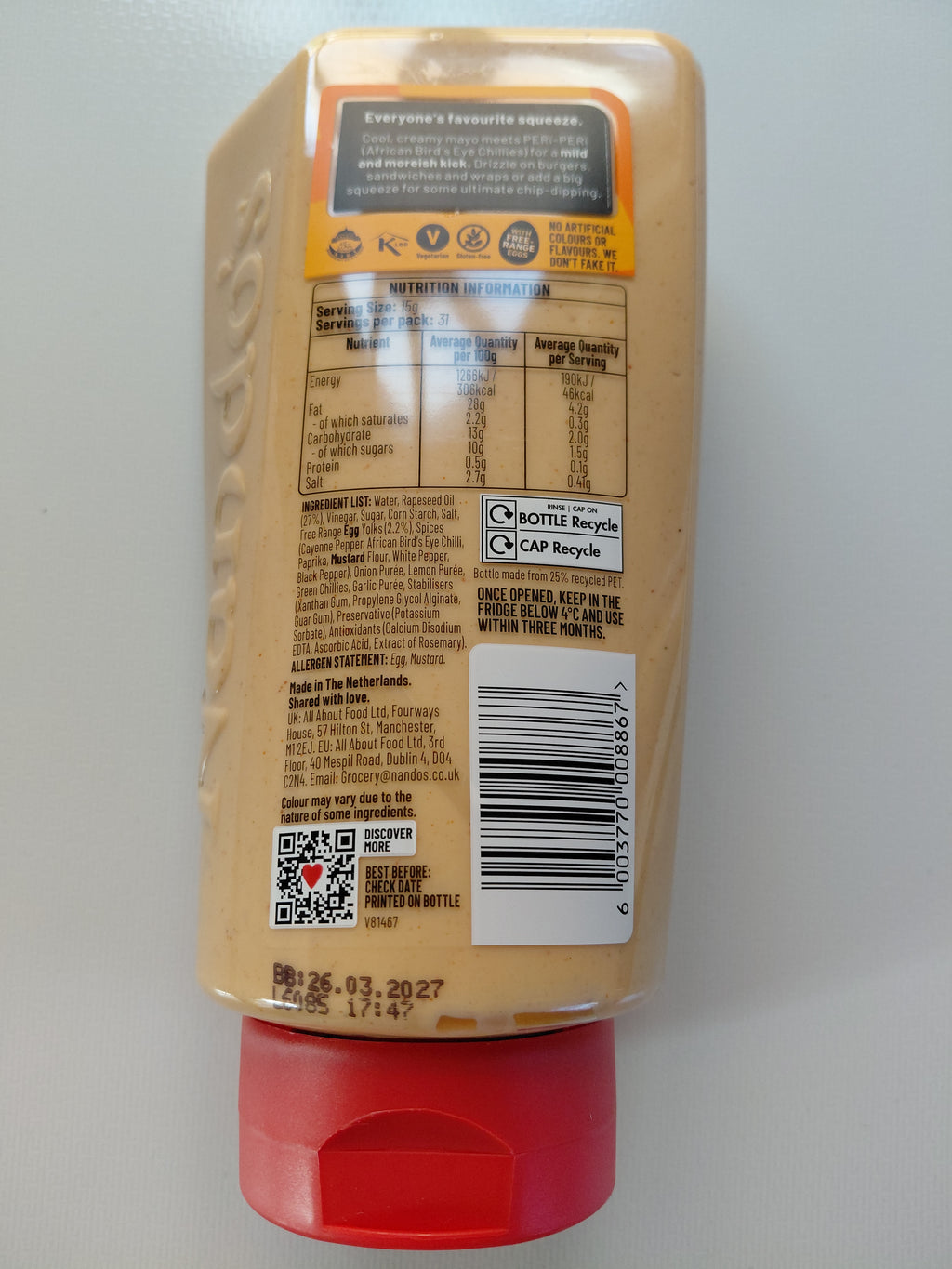 Nando’s PERinaise Mild 465g