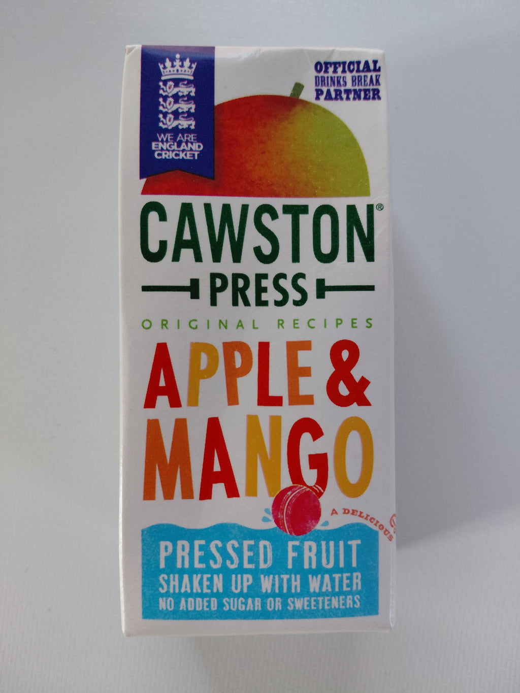 Pressed apple and pear fruit drink blended with water. No added sugar or sweeteners. Convenient 200ml carton, ideal for lunchboxes and on-the-go.