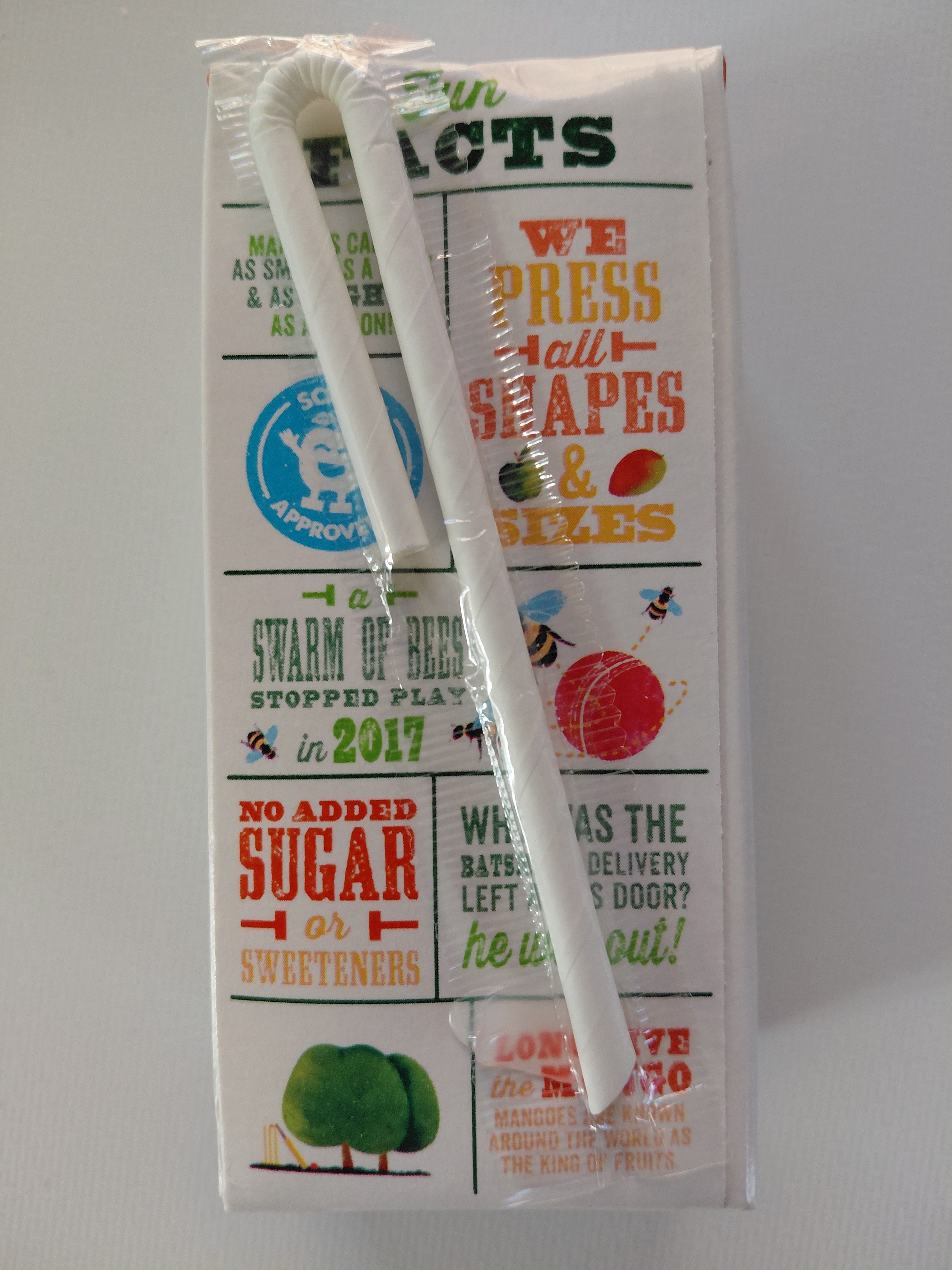 Pressed apple and pear fruit drink blended with water. No added sugar or sweeteners. Convenient 200ml carton, ideal for lunchboxes and on-the-go.
