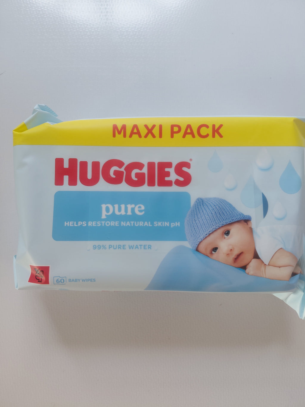 Huggies Pure Baby Wipes 60 Pack