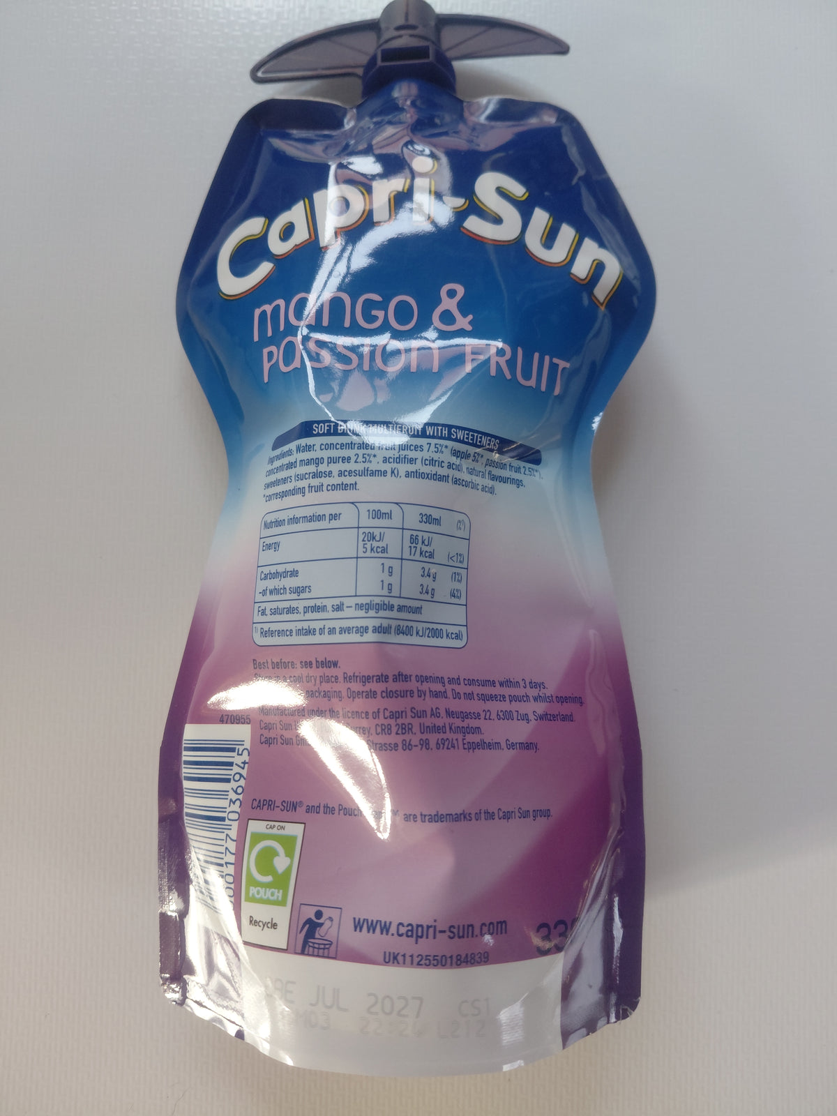 Capri-Sun Mango & Passion Fruit 330ml