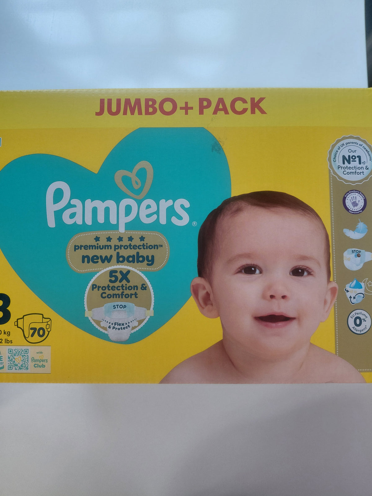 Pampers Premium Protection New Baby Size 3 – 70 Pack