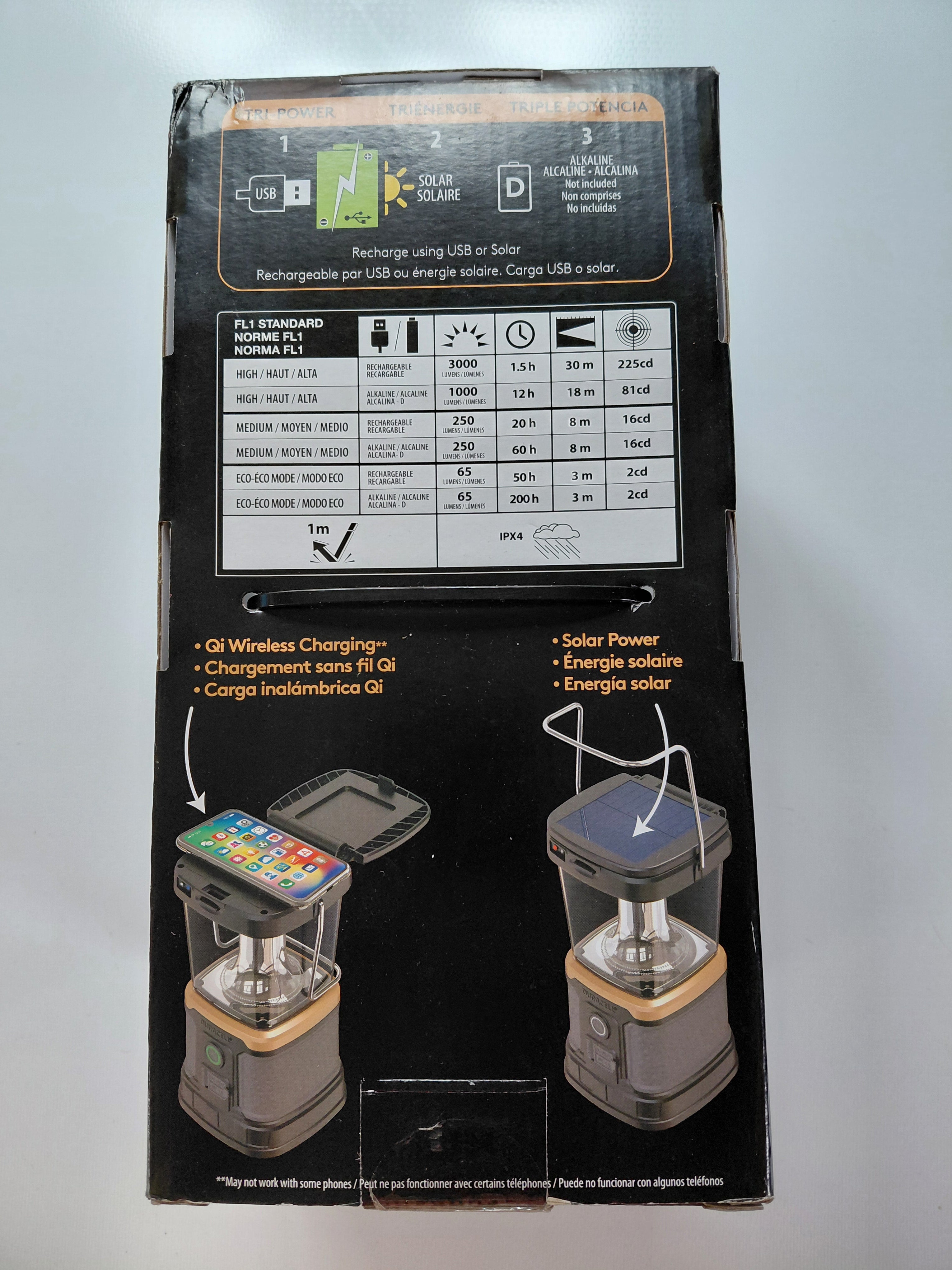Duracell 3000 Lumen Tri-Power Rechargeable Lantern