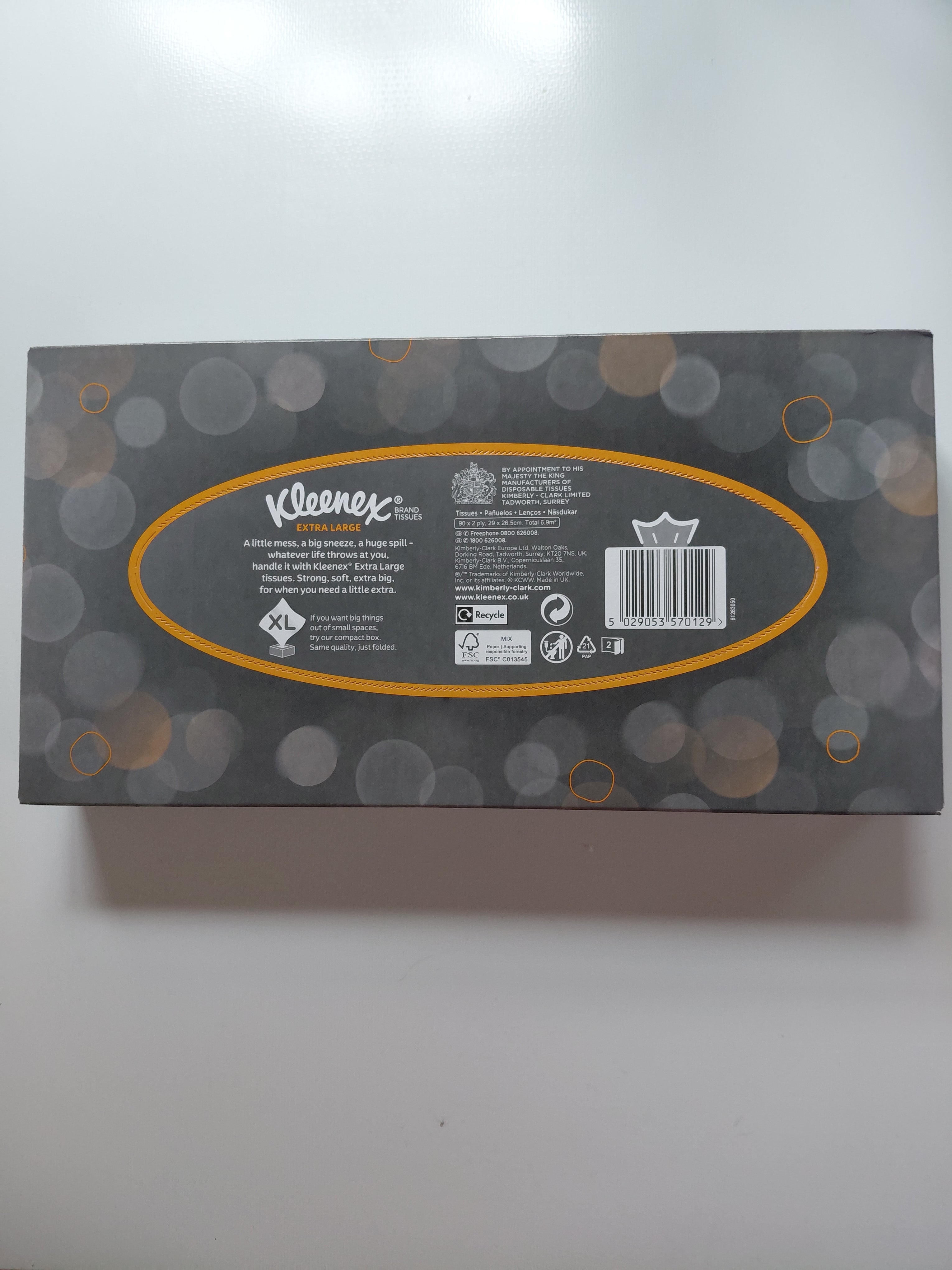 Kleenex Extra Large XL Facial Tissues – 90 Tissues