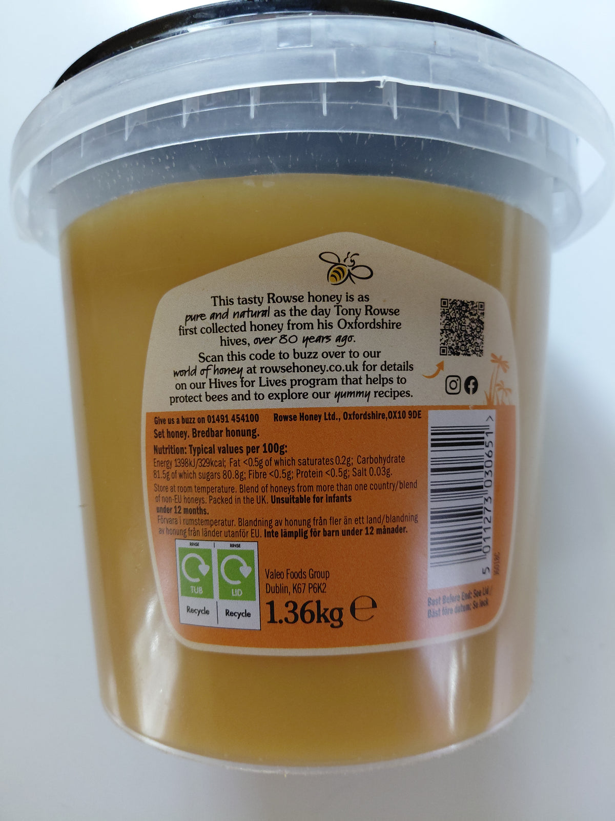 Rowse Spreadable Honey 1.36kg