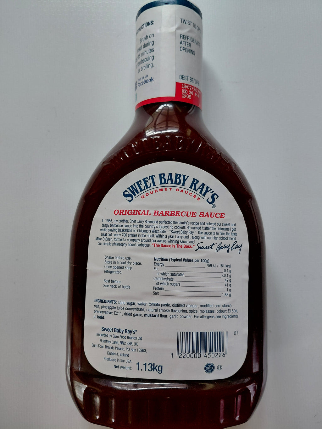 Sweet Baby Ray’s Barbecue Sauce 1.13kg