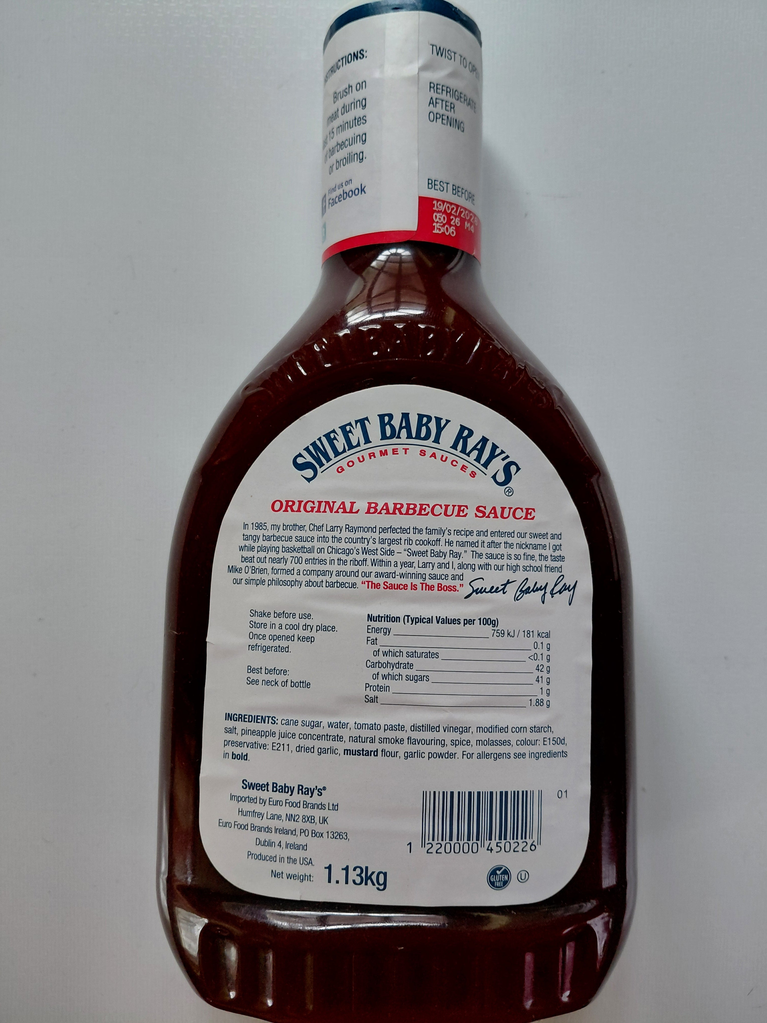 Sweet Baby Ray’s Barbecue Sauce 1.13kg