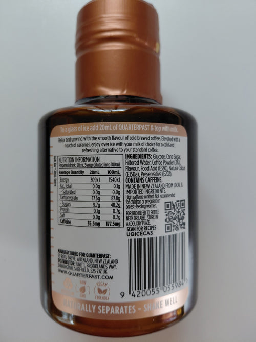 Caramel Iced Coffee Concentrate – 360ml