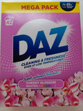 DAZ Cherry Blossom Whites & Colours Laundry Powder – 42 Washes Mega Pack