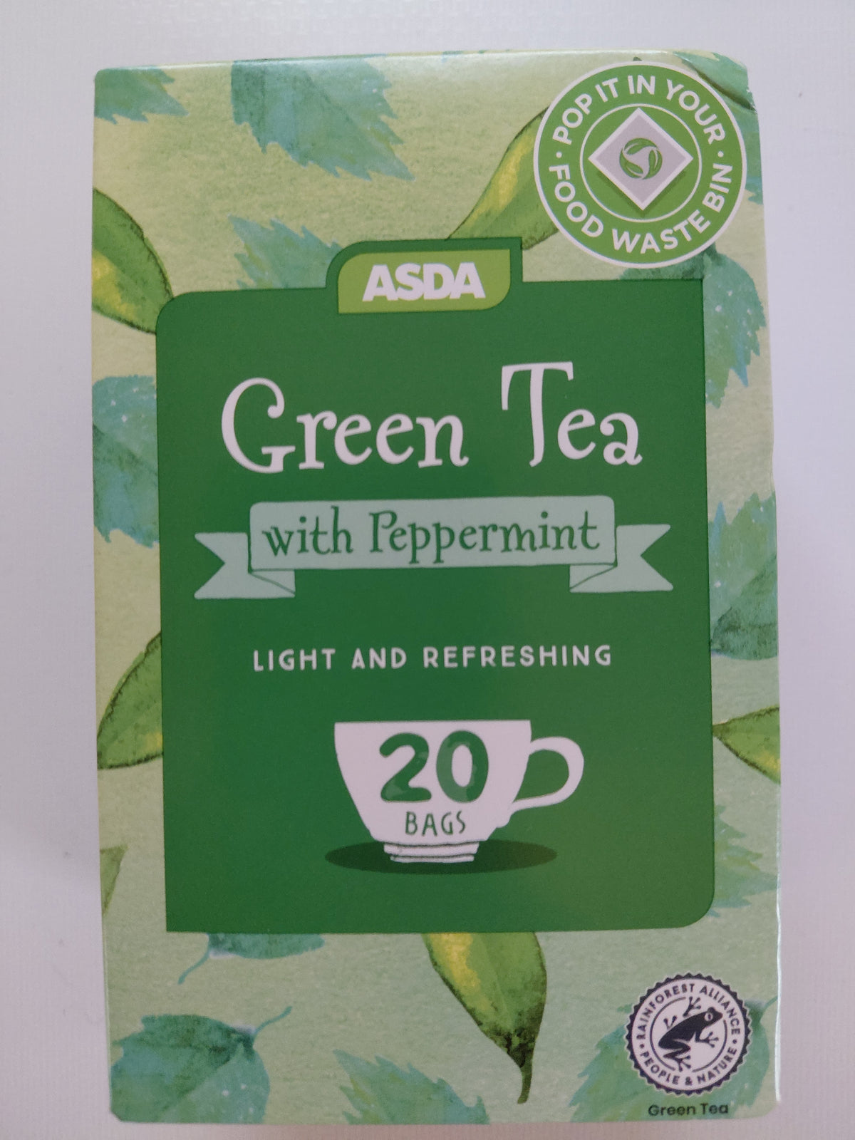 ASDA Green Tea with Peppermint – 20 Bags