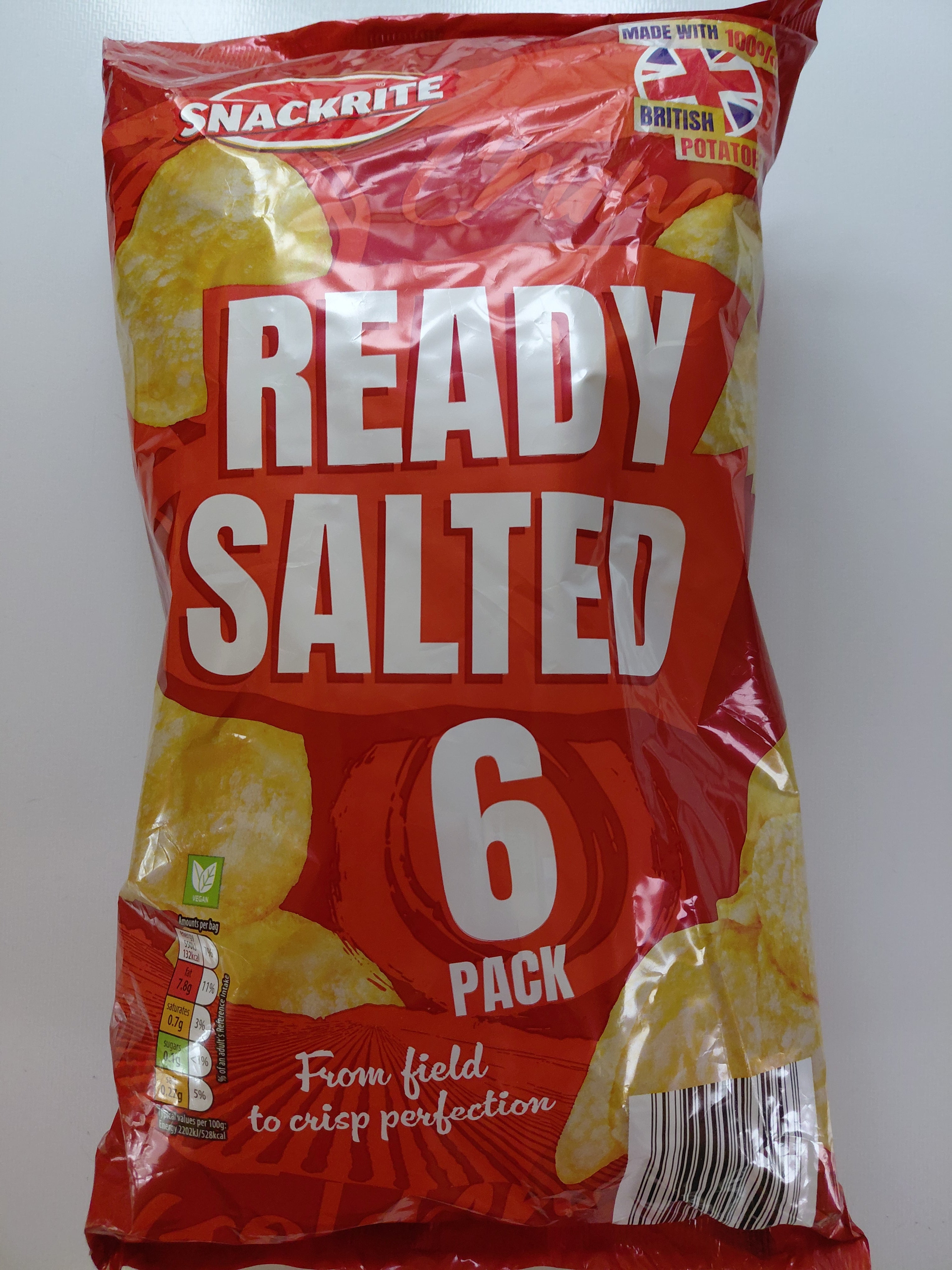 Snackrite Ready Salted Crisps – 6 Pack