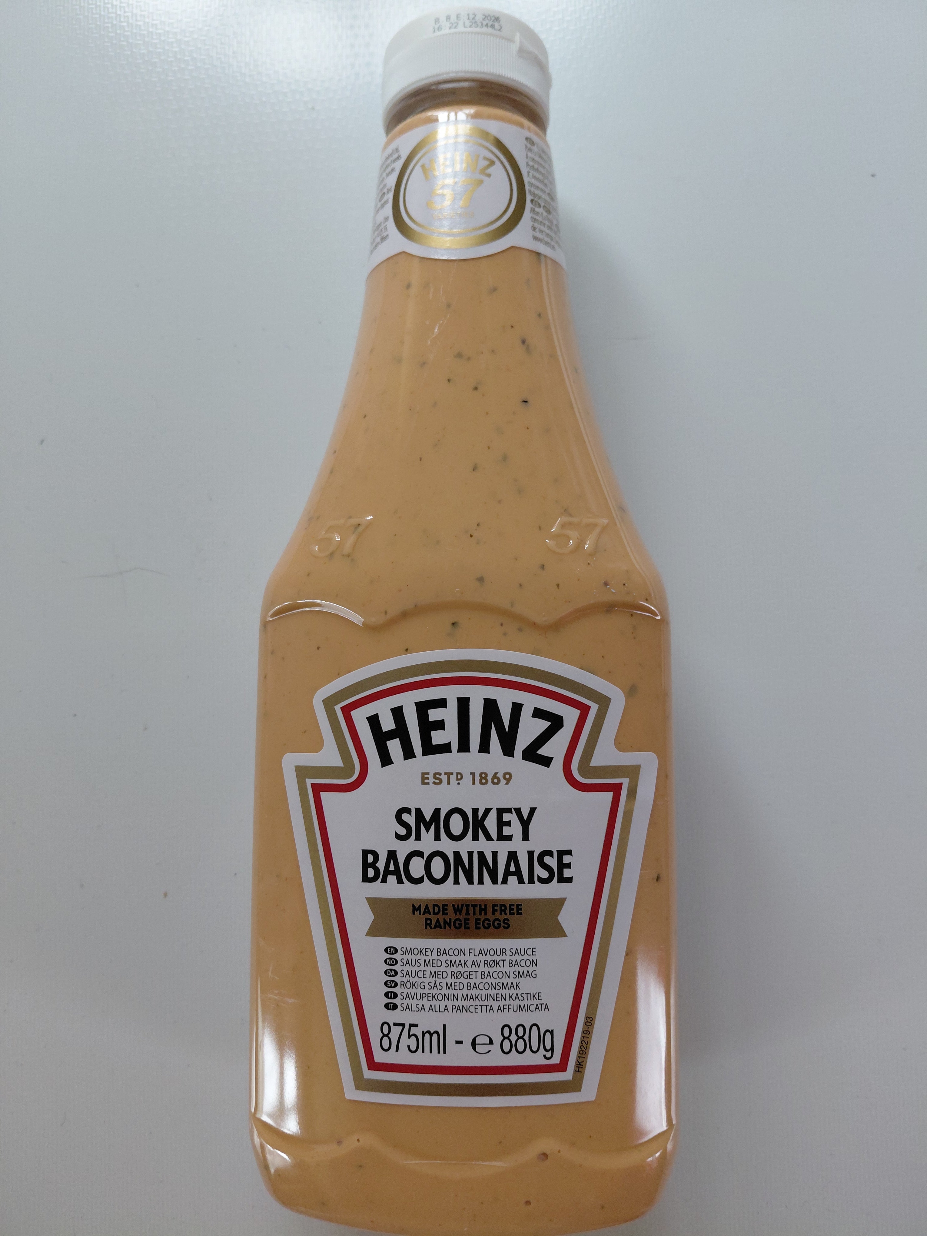 Heinz Smokey Baconnaise Sauce 875ml