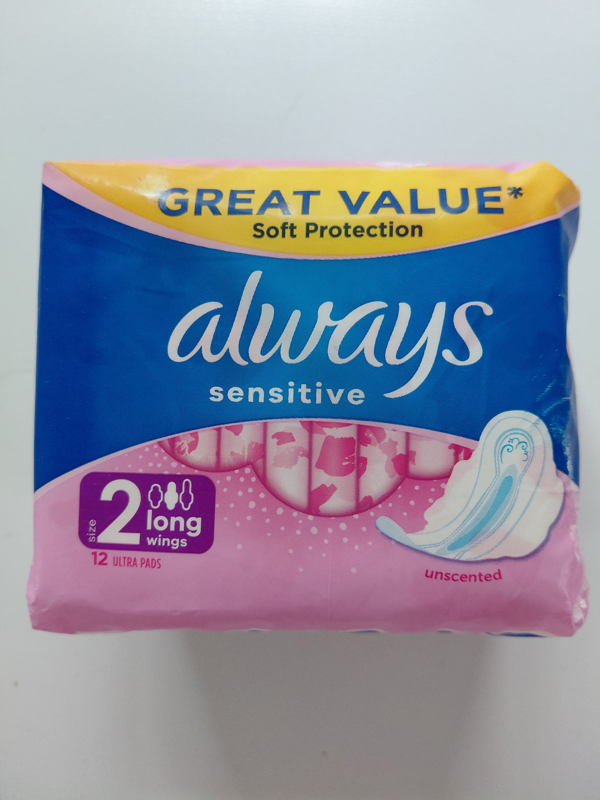 Always Sensitive Unscented Sanitary Pads