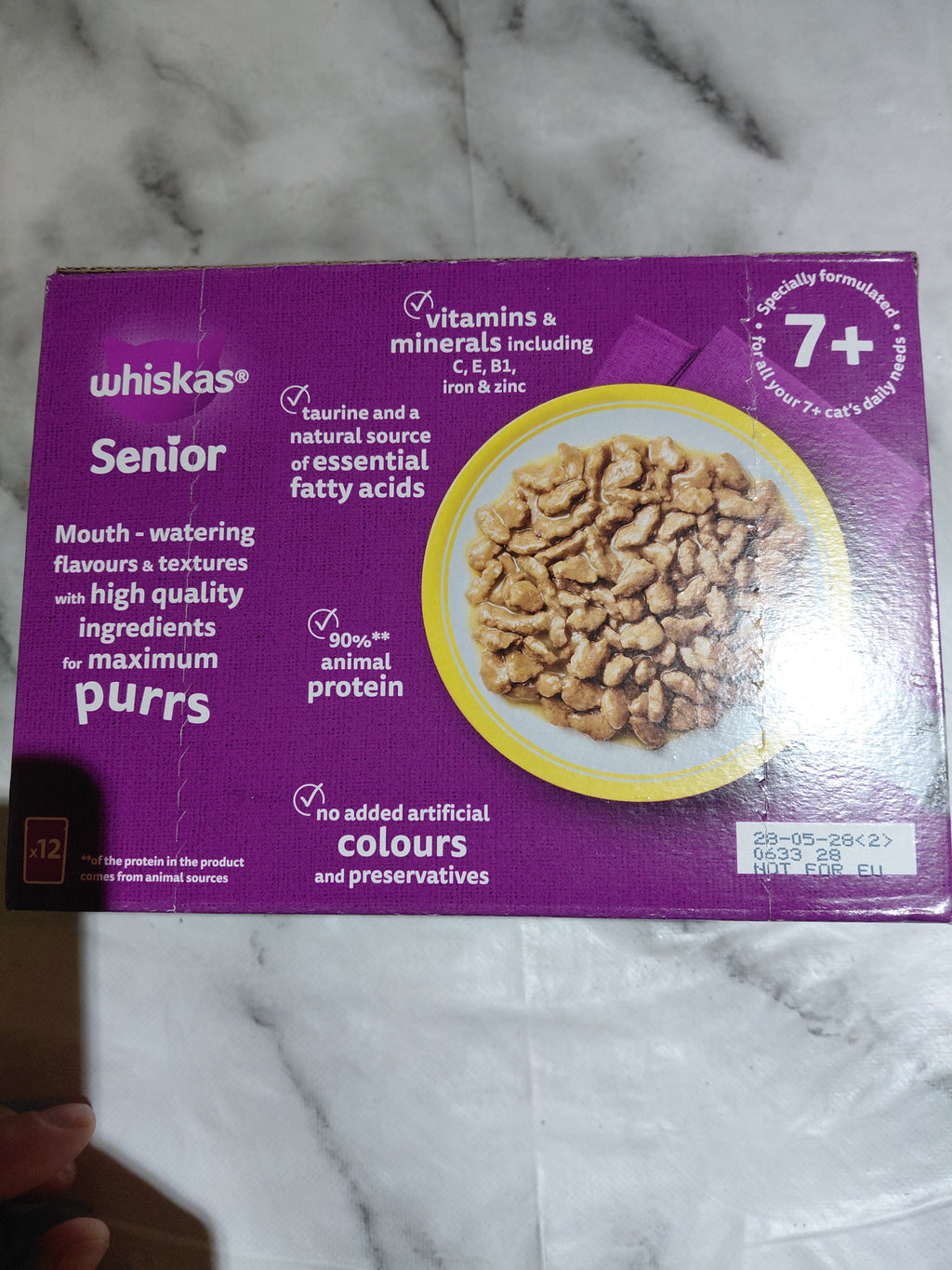 Whiskas Wet Cat Food – 12 Pouches Box