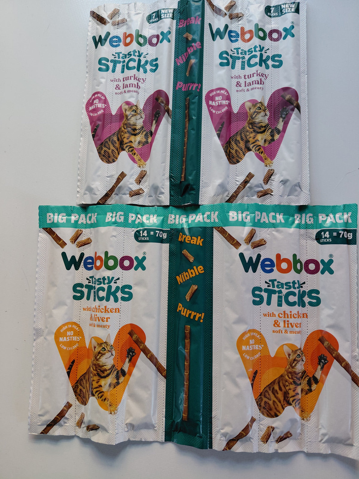 Webbox Tasty Sticks with Turkey & Lamb – 7 Sticks (35g)