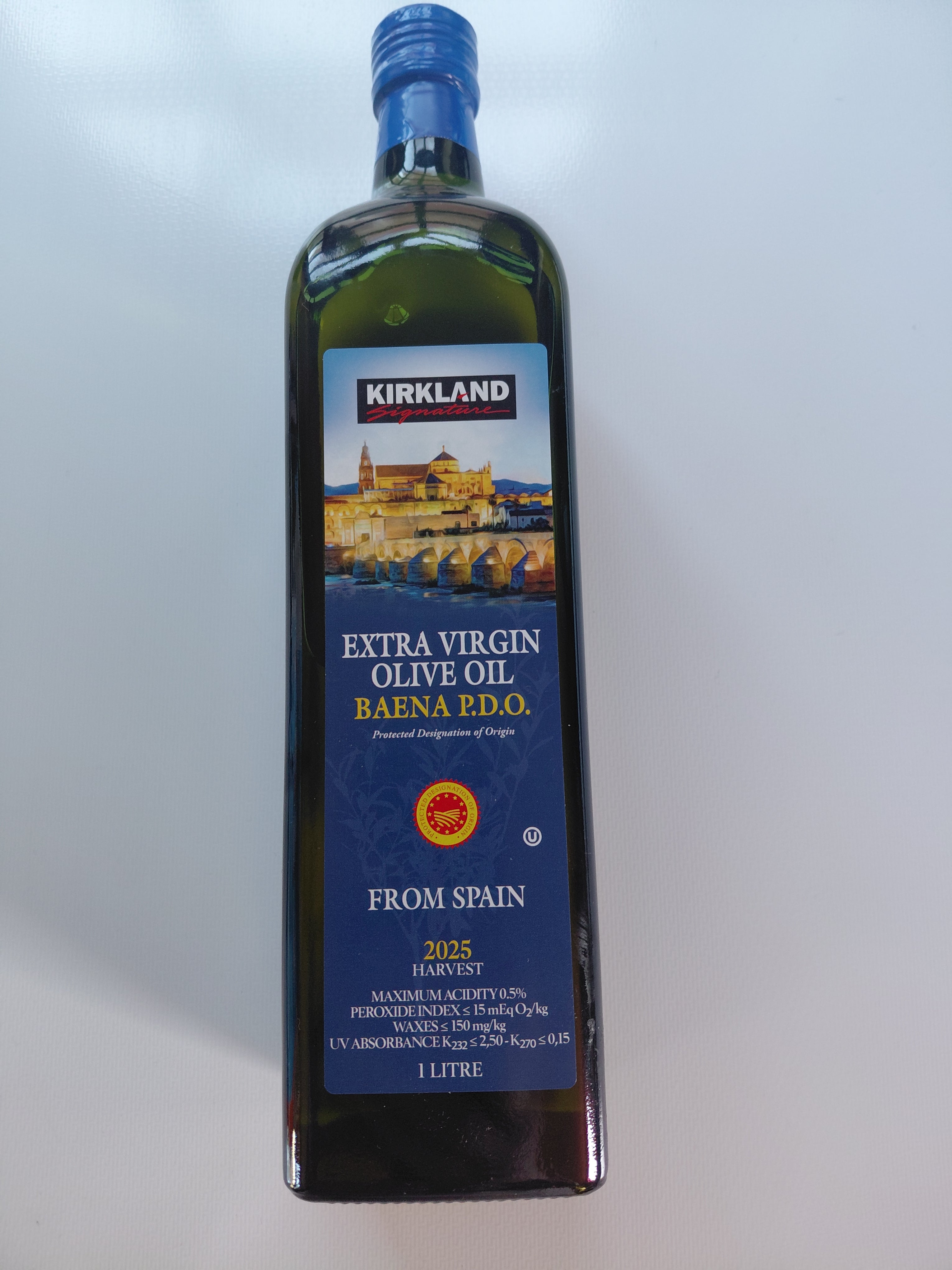 Kirkland Signature Baena P.D.O. Extra Virgin Olive Oil 1L