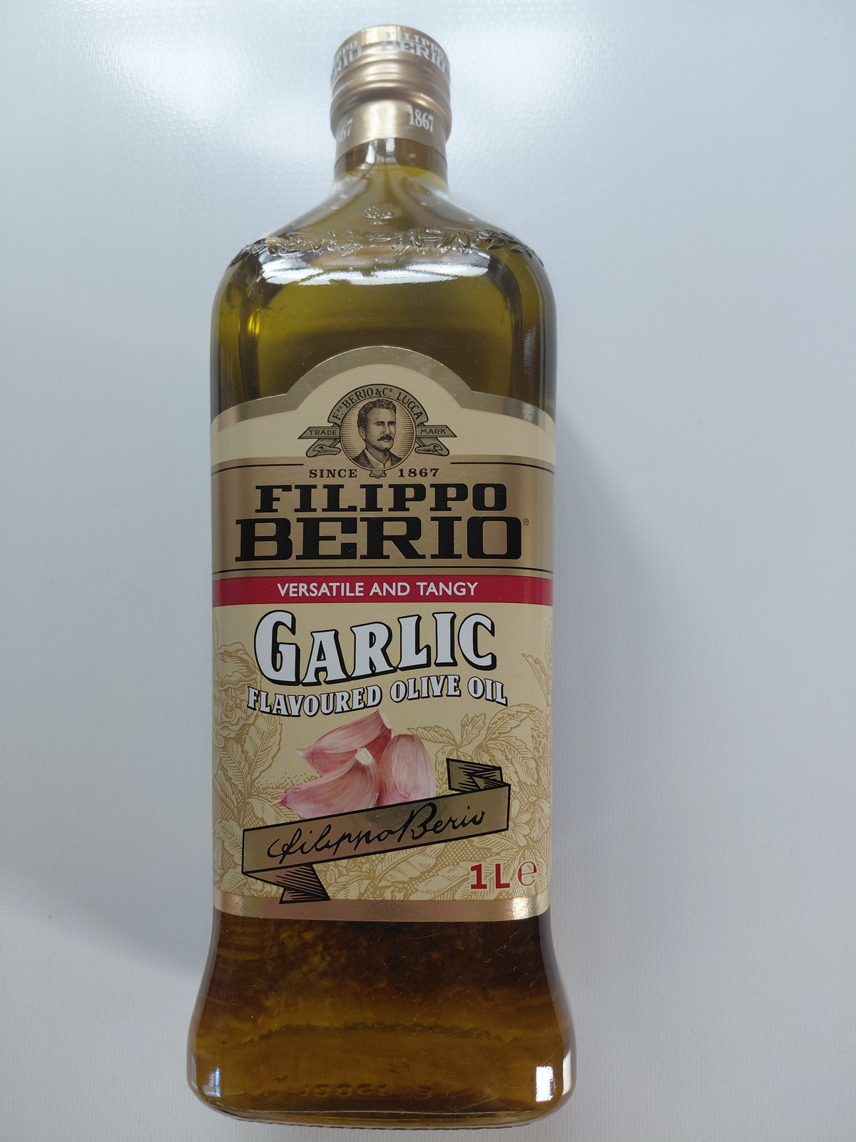 Filippo Berio Garlic Flavoured Olive Oil – 1L