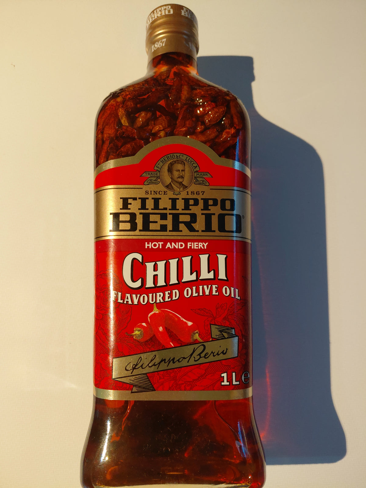 Filippo Berio Chilli Flavoured Olive Oil 1L